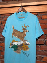 Load image into Gallery viewer, Vintage 80s Blue Deer T-Shirt (L)