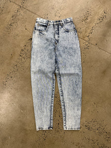 Vintage 80s Acidwash Jeans (26x28)