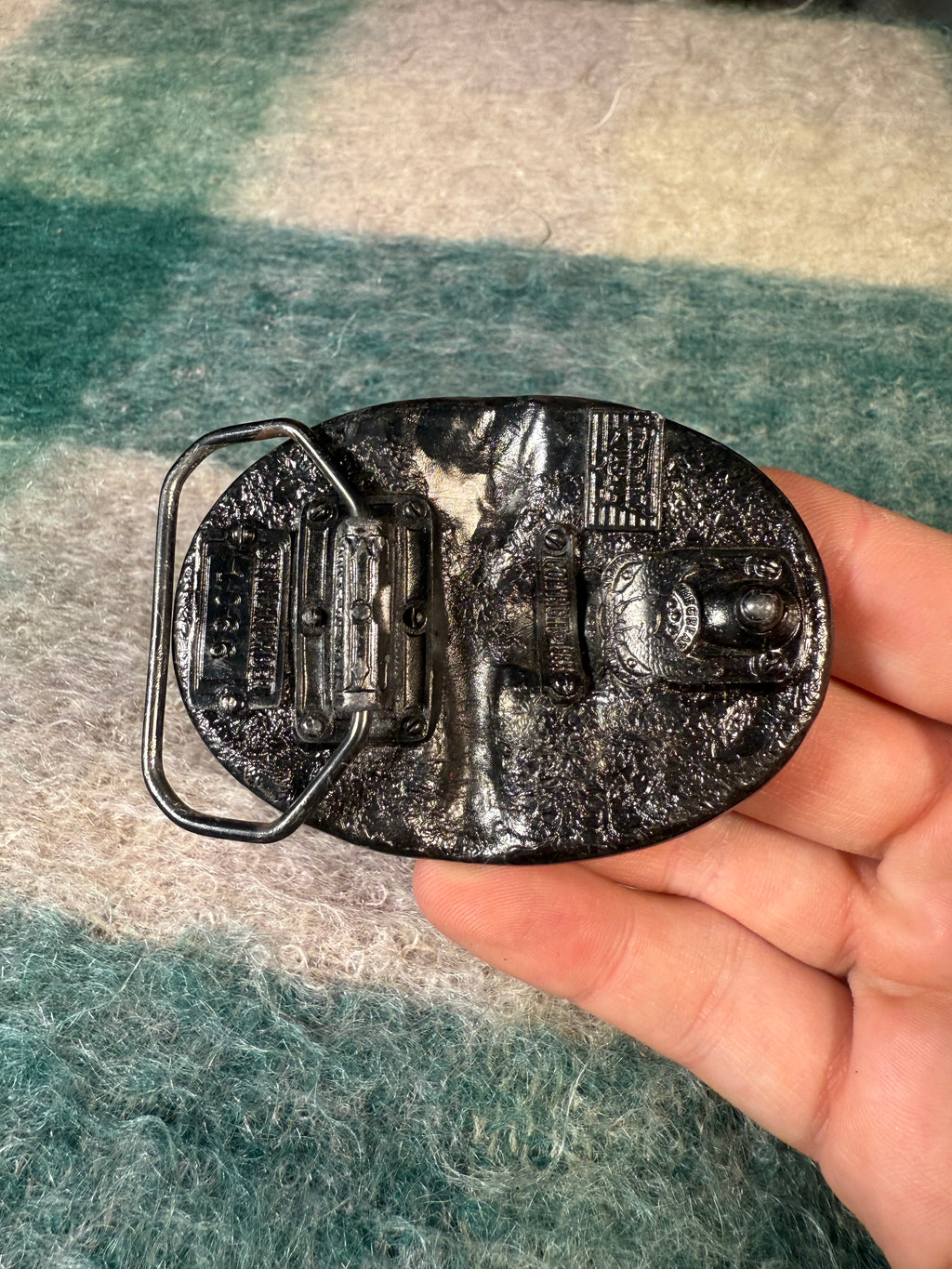 Vintage Golf Blue Belt Buckle