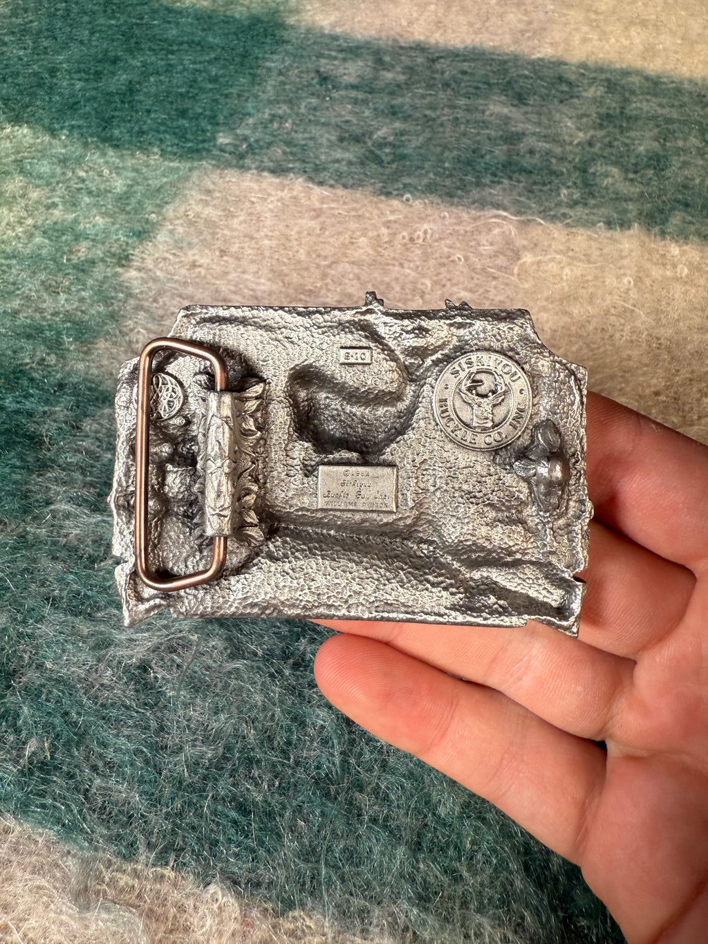 Vintage Buck Hunting Belt Buckle