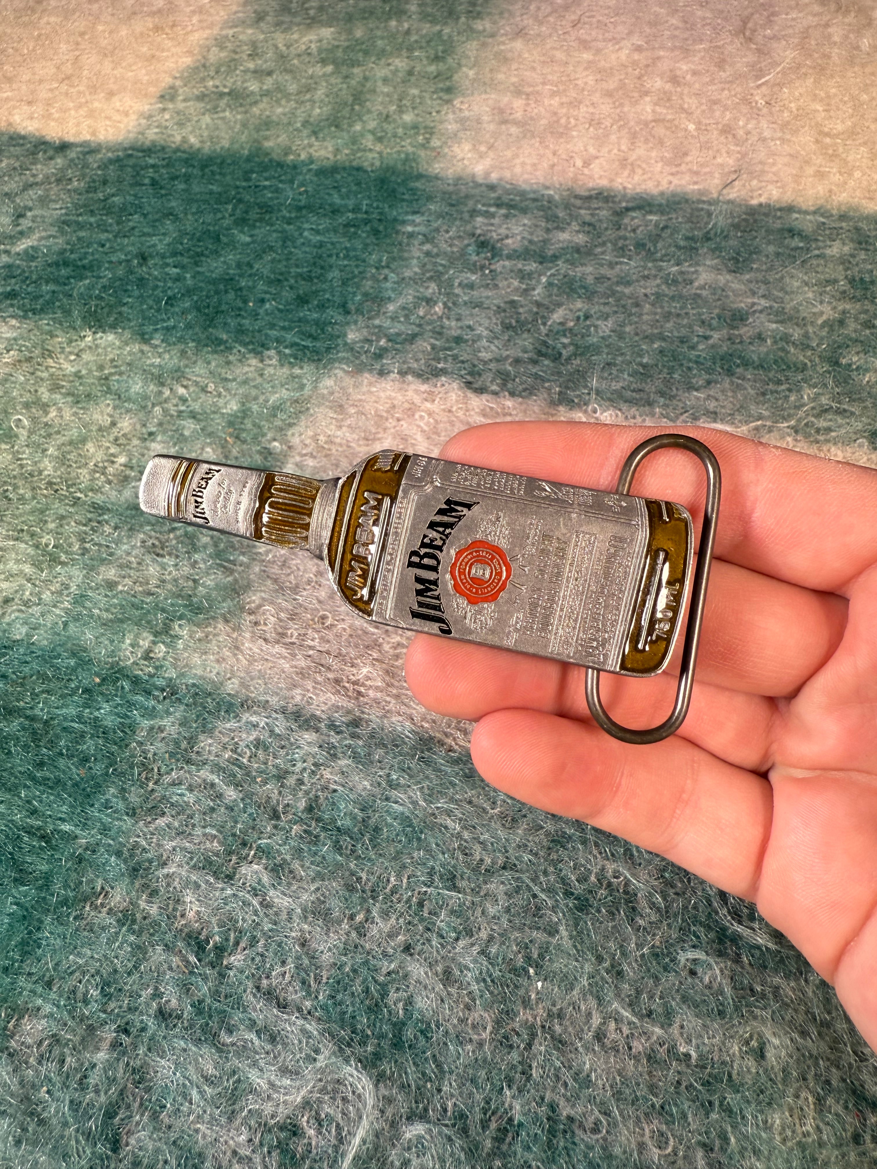 Vintage Jim Beam Bottle Belt Buckle