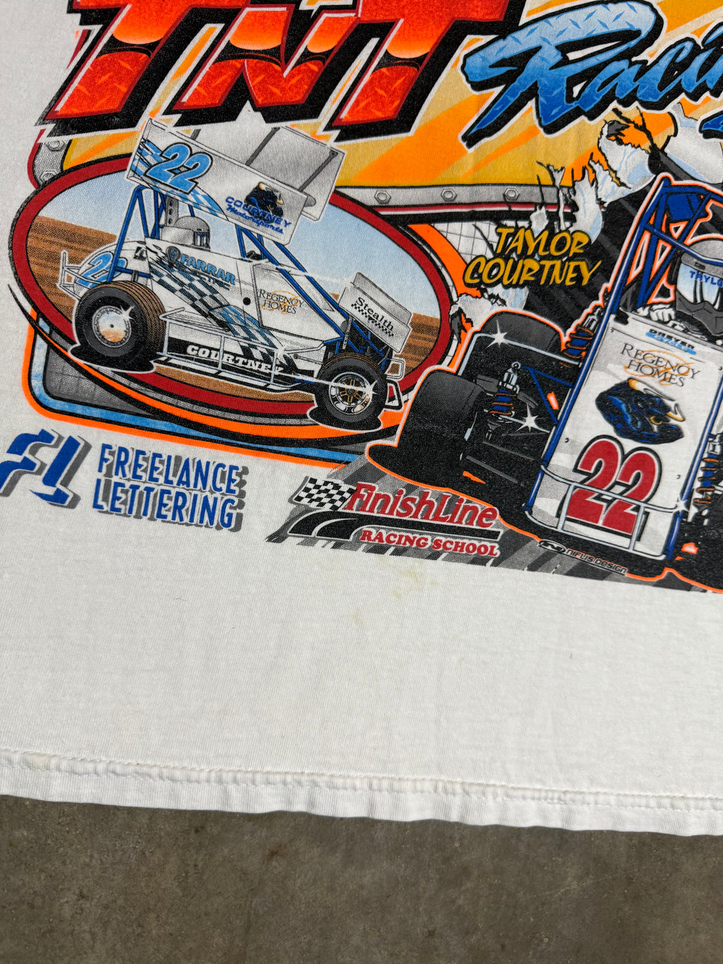 2000s TNT Sprint Car Racing Cutoff Shirt (L)