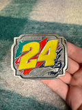 Vintage Jeff Gordon #24 Nascar Belt Buckle