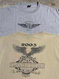Lot of 2 Vintage Distressed Harley/Biker Shirts (3XL)
