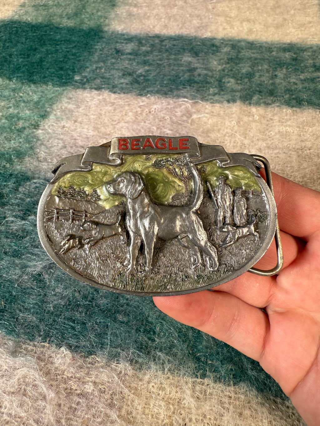 Vintage Beagle Belt Buckle