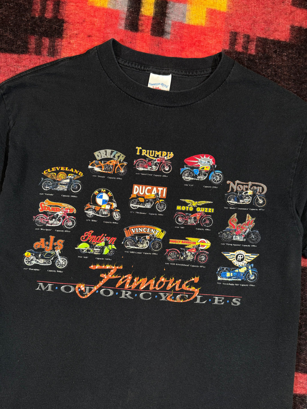 Early 2000s Famous Motorcycles Shirt (M)