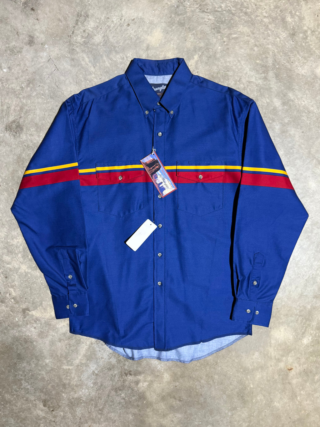 Vintage Unworn Wrangler Striped Button Down (XL)