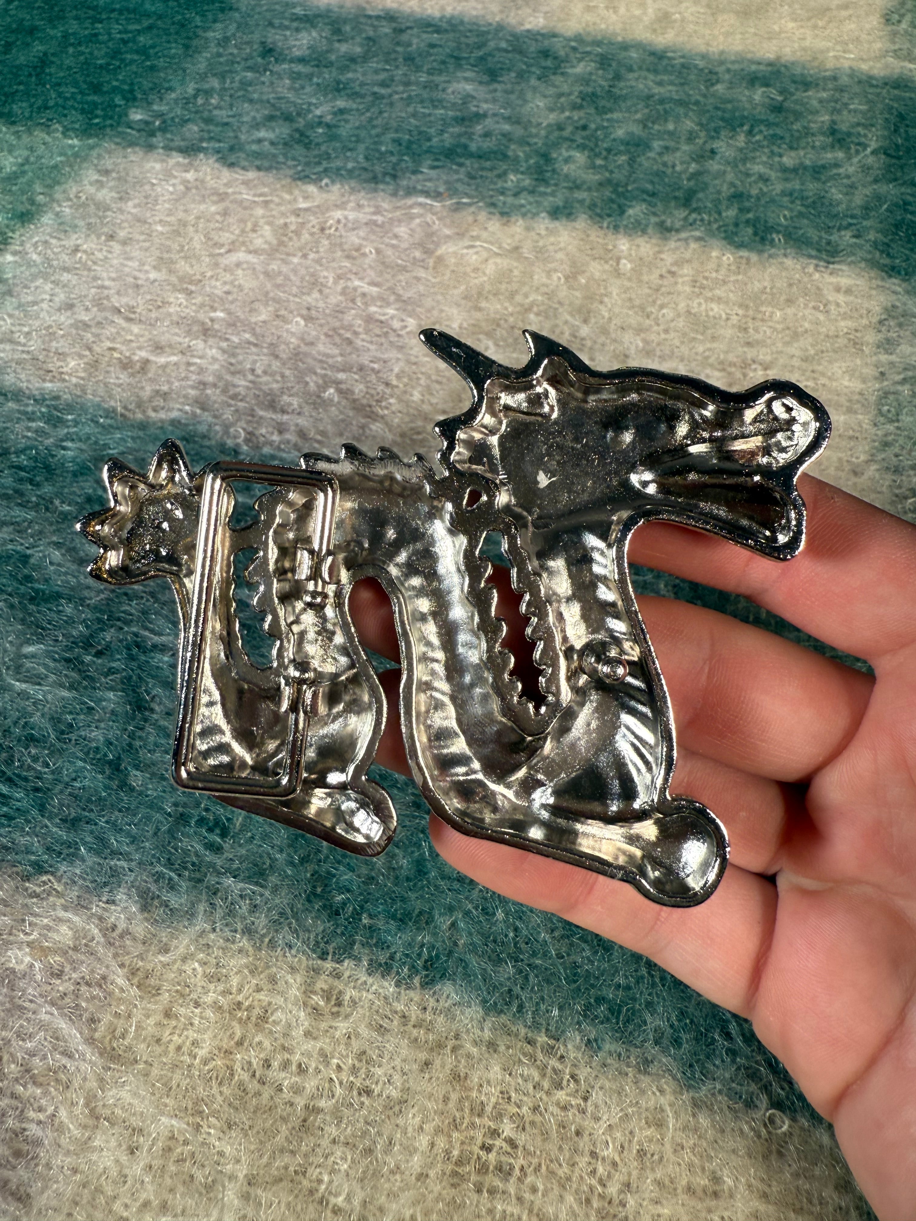 Vintage 3D Dragon Belt Buckle