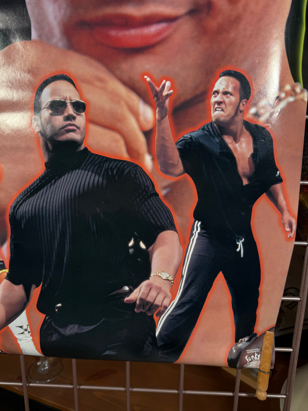 Vintage 1999 The Rock WWF Poster (22x35inch)