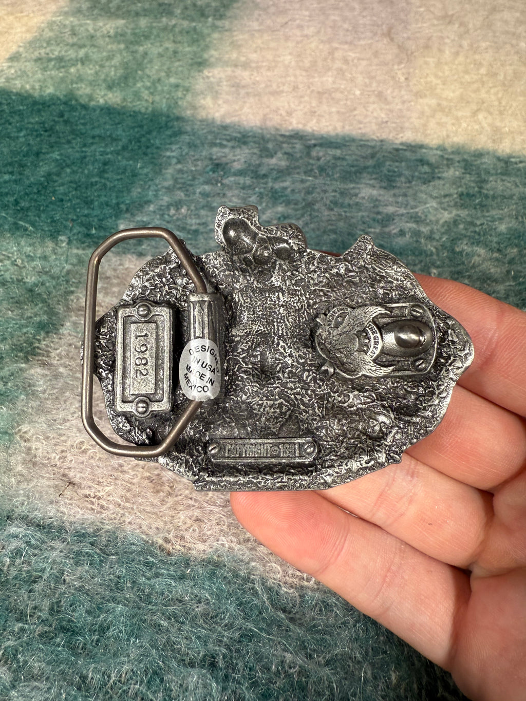Vintage Mack Trucks Flags Belt Buckle