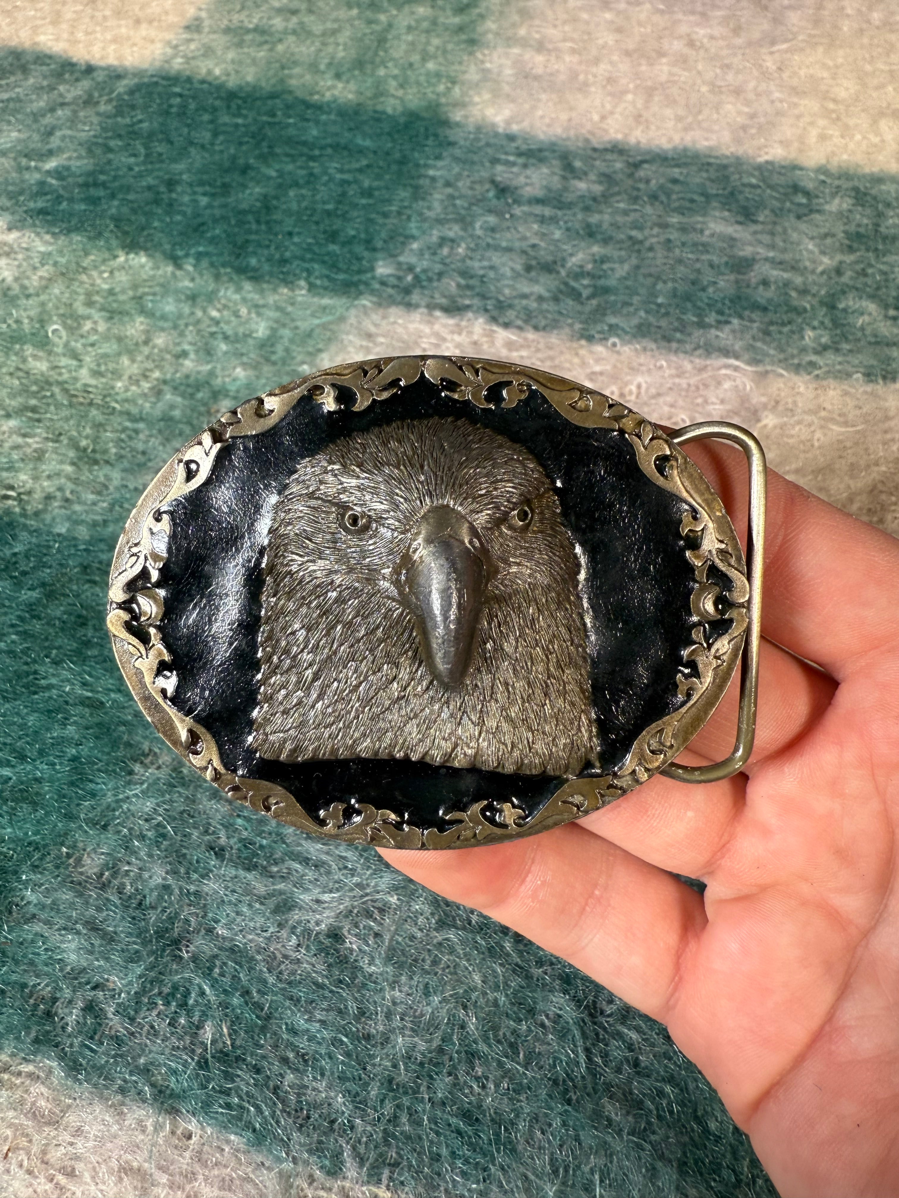 Vintage 3D Eagle Head Belt Buckle