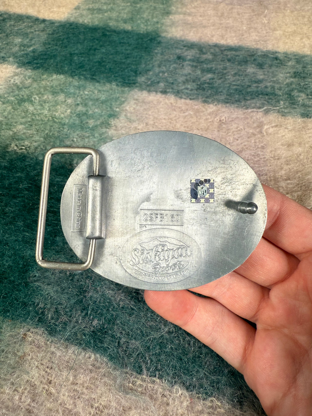 Vintage 2000s Steelers Logo Belt Buckle