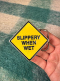 Vintage 2004 Slippery When Wet Belt Buckle