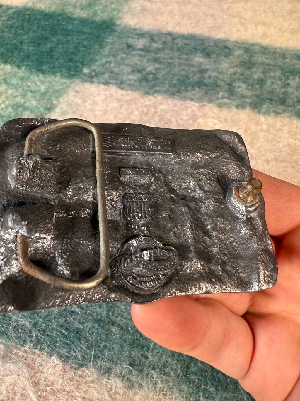 Vintage Nighttime Rams Belt Buckle