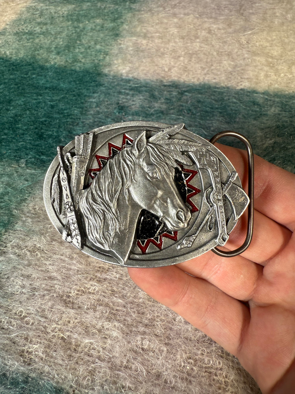 Vintage Horse Belt Buckle