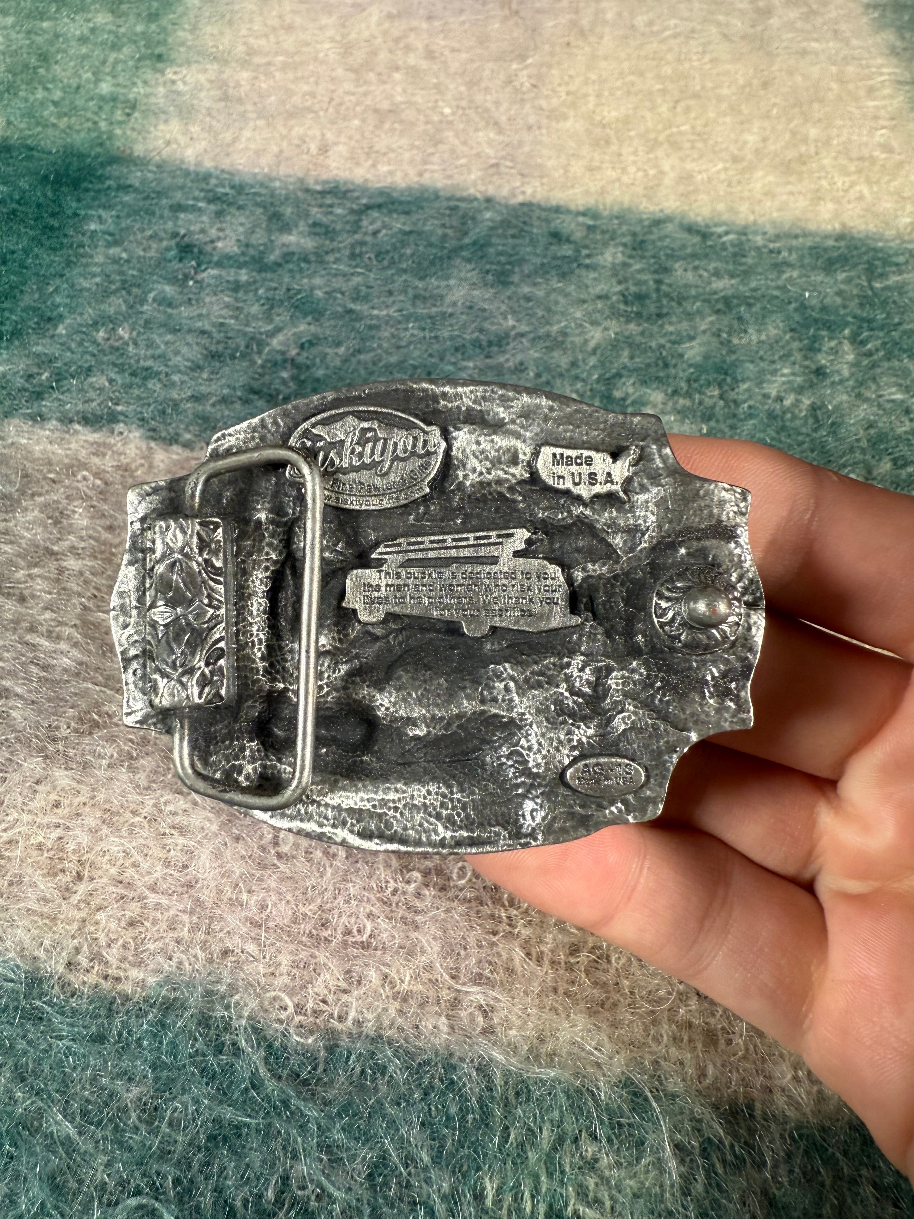 Vintage Fire Fighter Belt Buckle