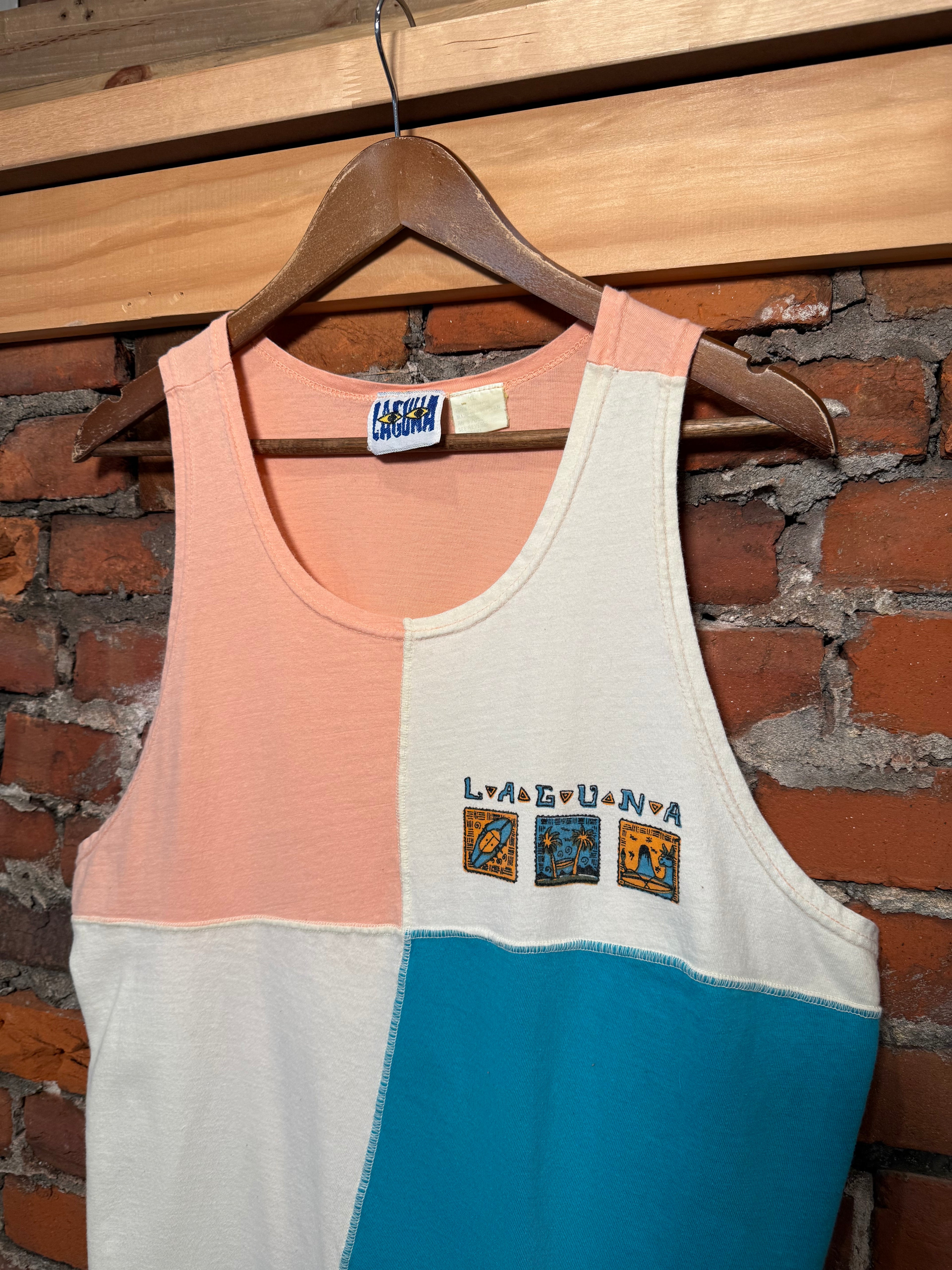 Vintage Laguna Beach Cut and Sew Tank Top (XL)
