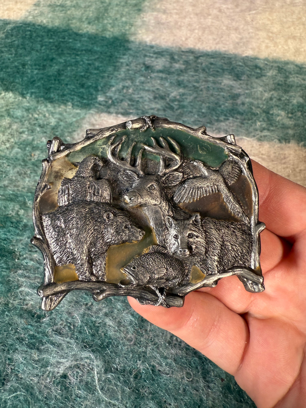 Vintage Wildlife Belt Buckle
