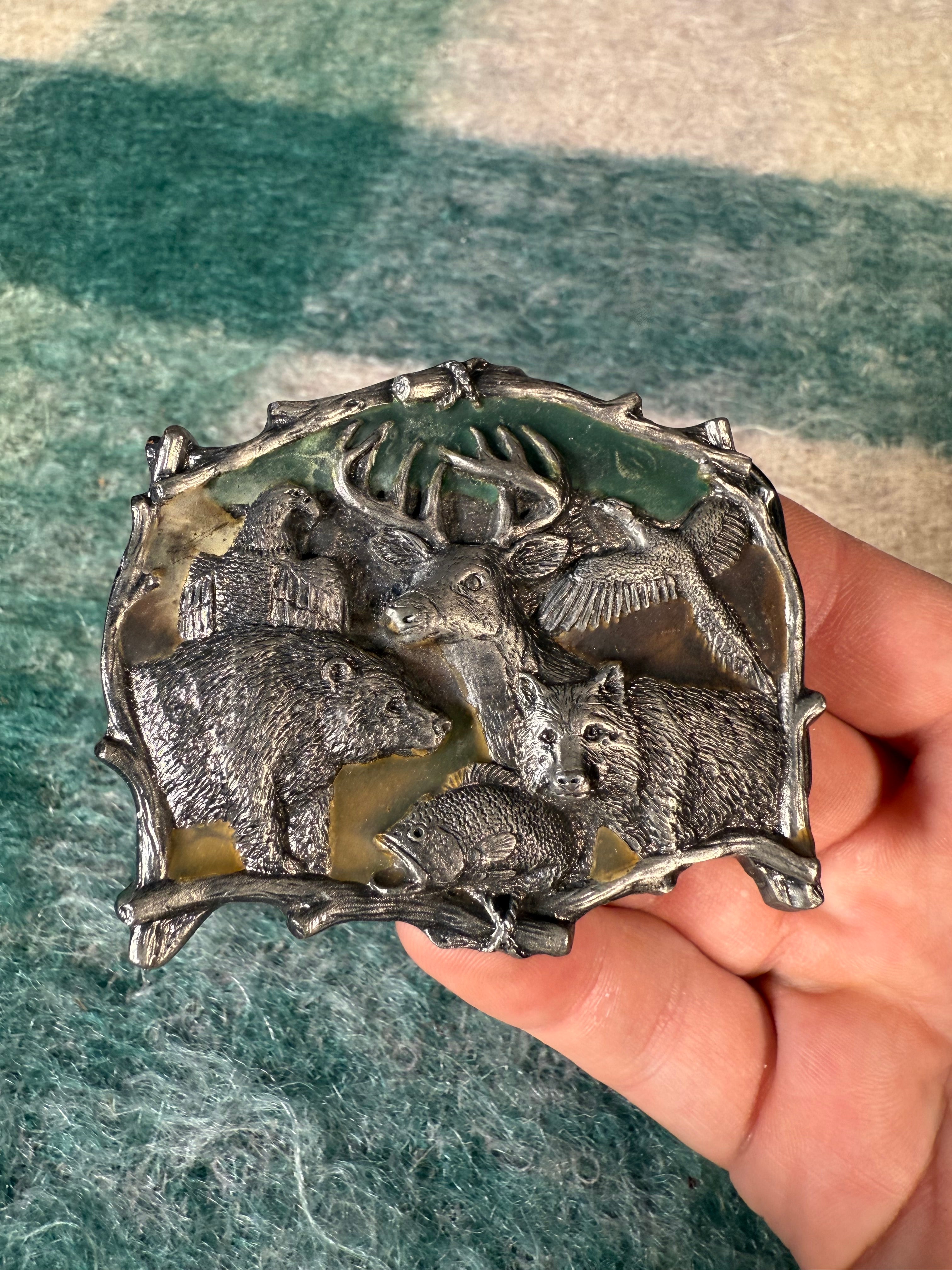 Vintage Wildlife Belt Buckle