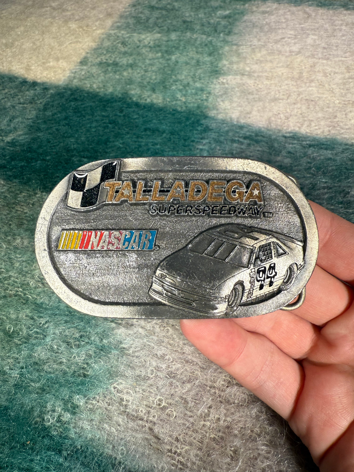 Vintage Talladega Super Speedway Belt Buckle