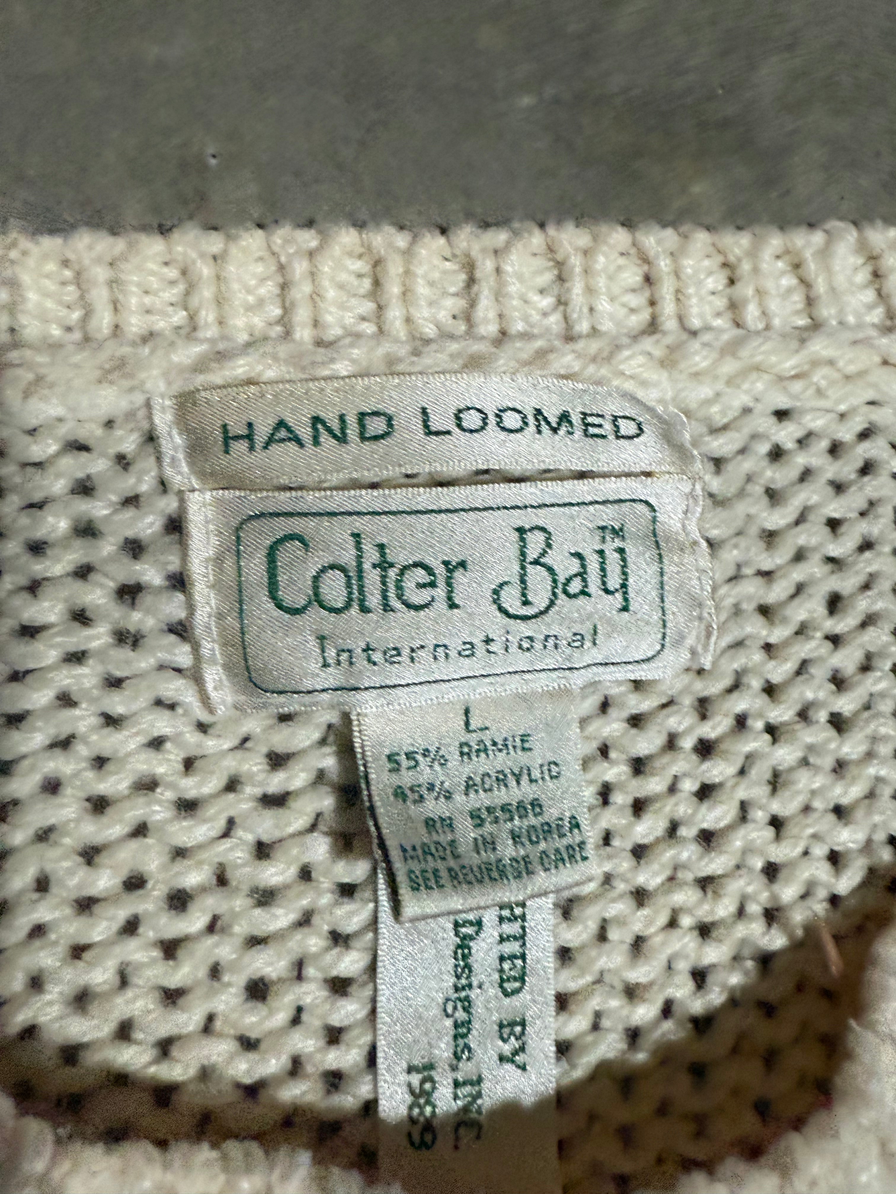Vintage 1989 Hand Loomed Colter Bay Pattern Sweater (WL)