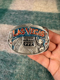 Vintage Las Vegas Slot Machine Belt Buckle