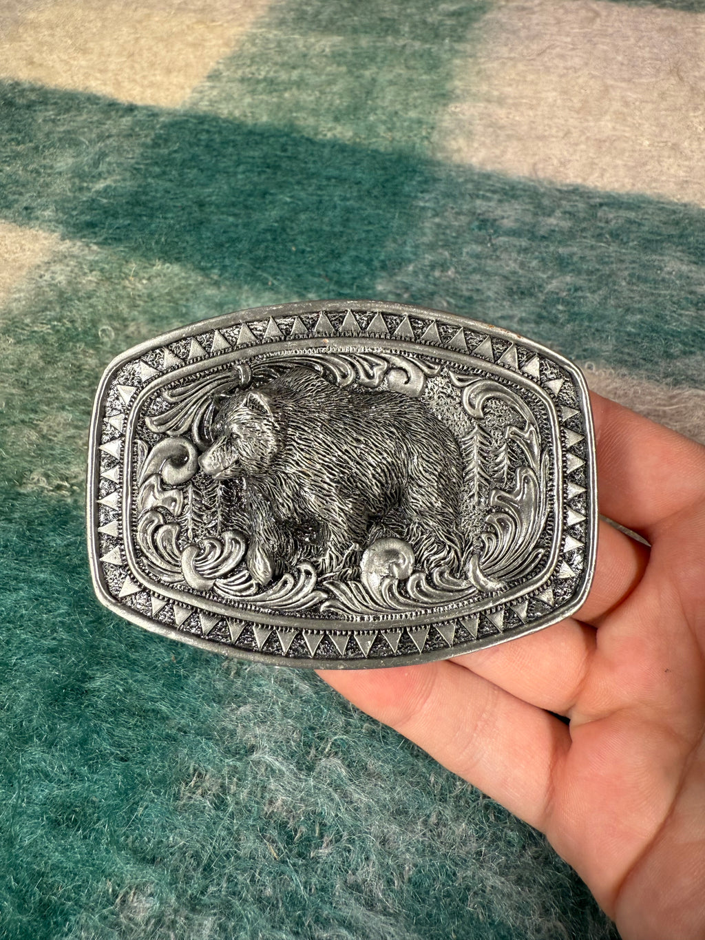 Vintage 2004 Bear Belt Buckle