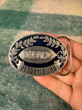 Vintage Jesus Is Lord Belt Buckle