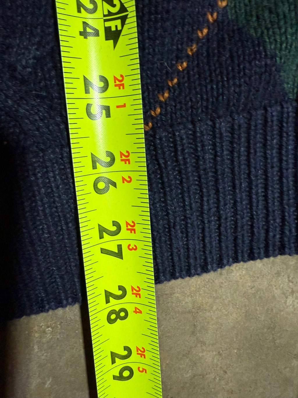 Vintage Woods & Gray Argyle Pattern Sweater (M)