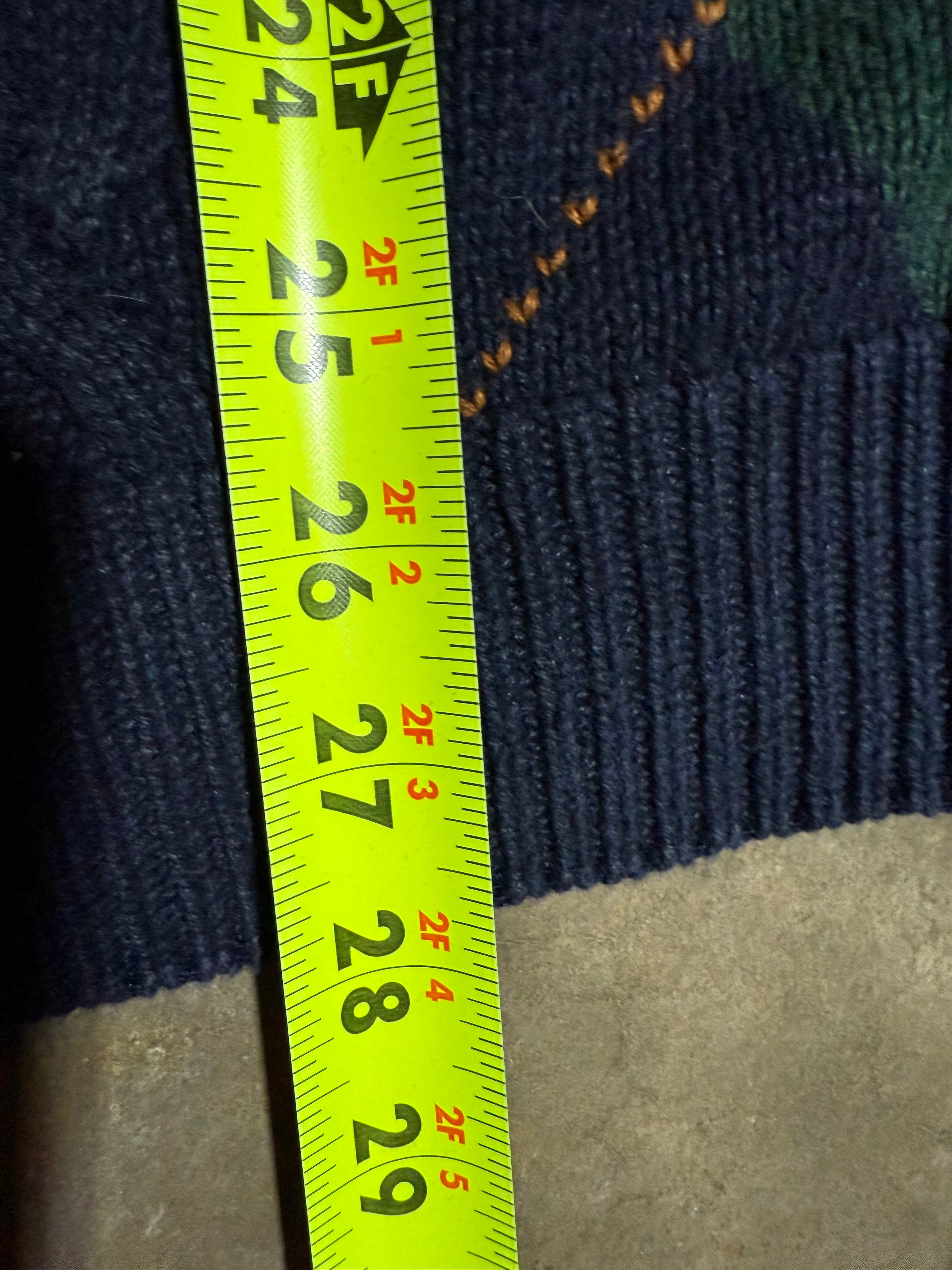 Vintage Woods & Gray Argyle Pattern Sweater (M)