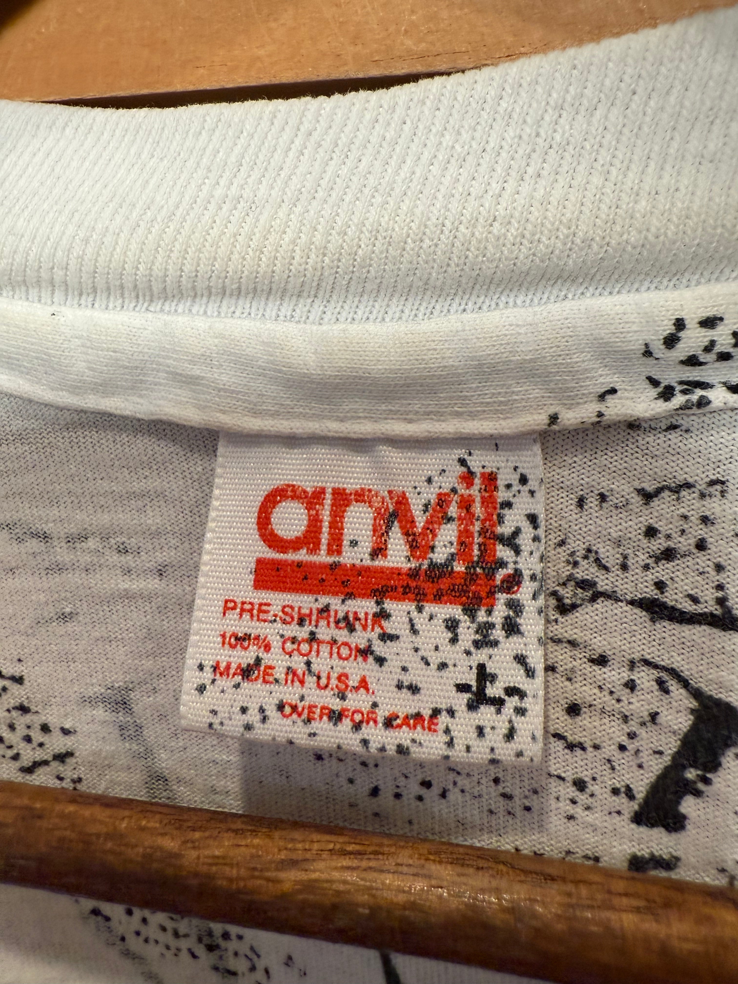 Vintage 90s Aruba All Over Print Tee (M/L)