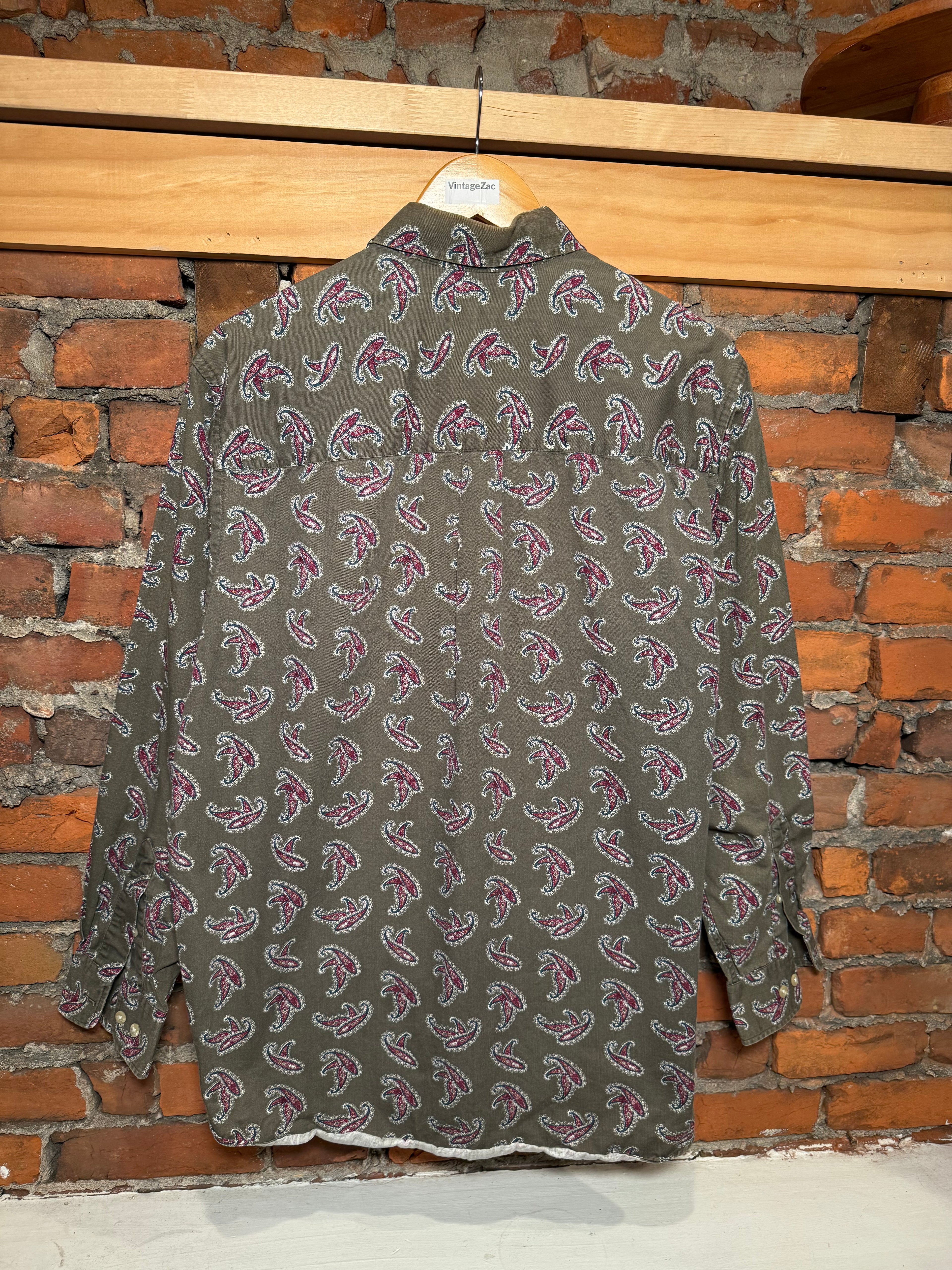 Vintage Trader Bay Paisley Button Up Shirt (L)