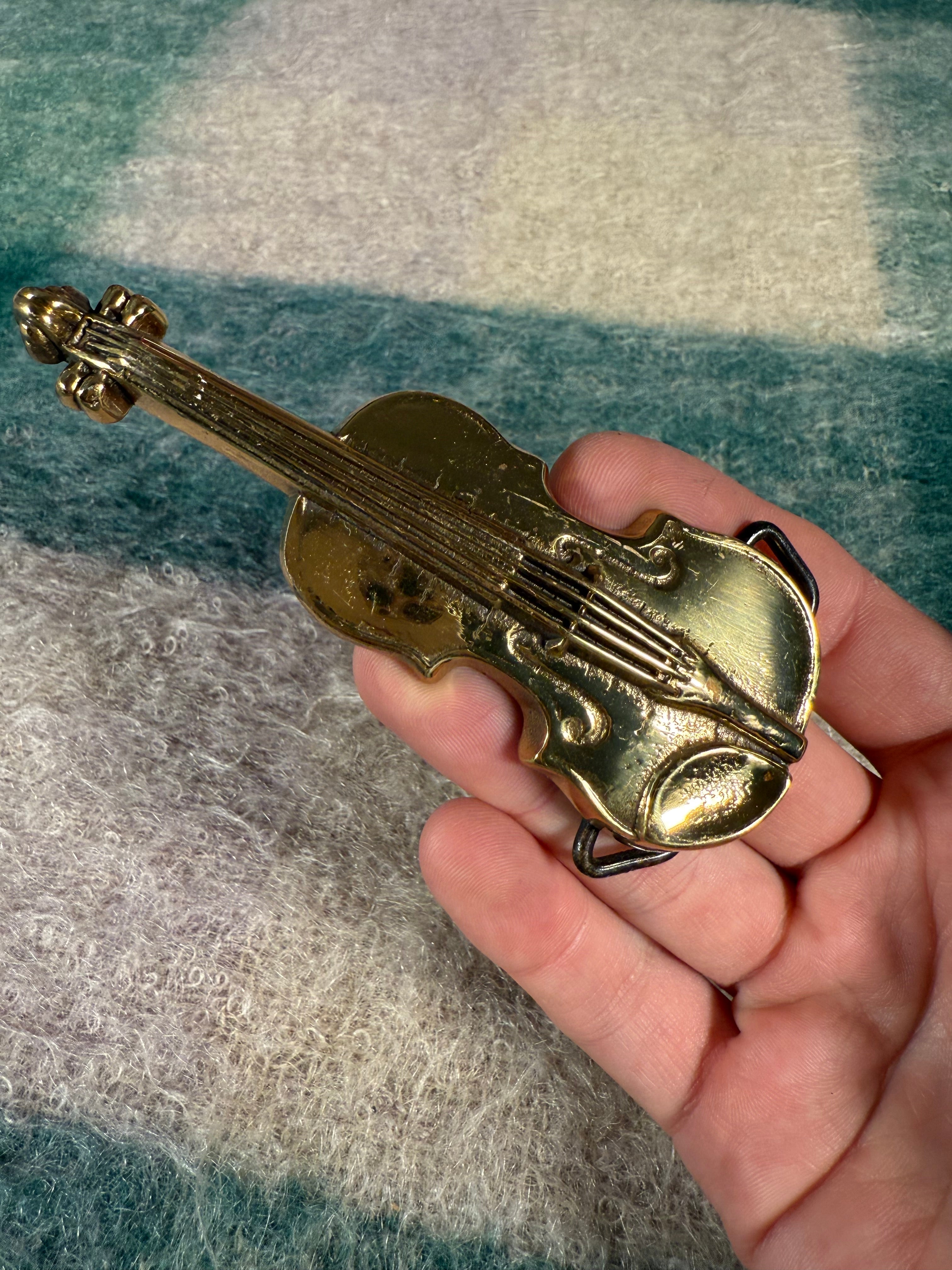 Vintage Violin Belt Buckle