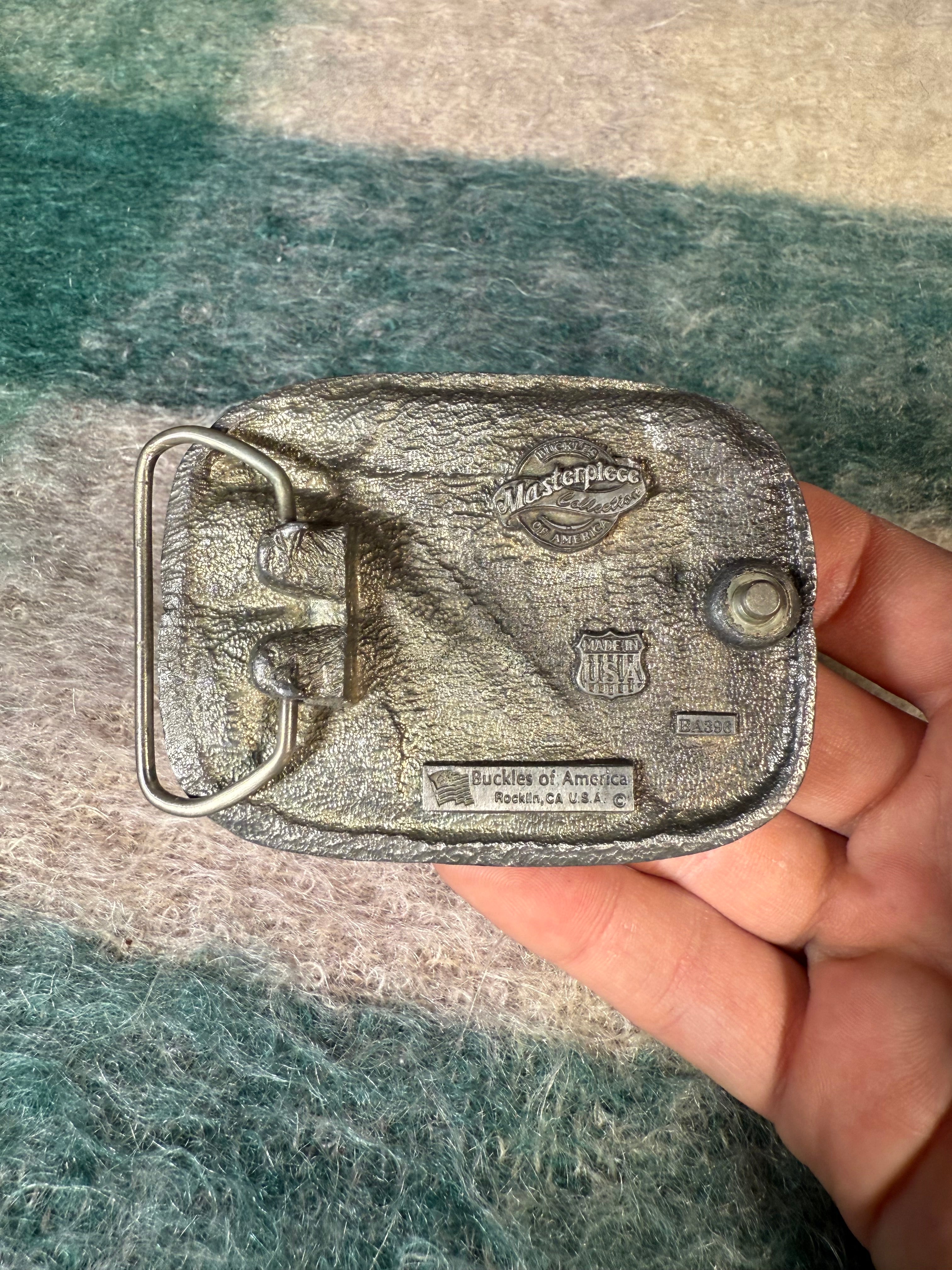 Vintage Oregon Landscape Belt Buckle