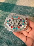 Vintage Cowboy Boots Western Belt Buckle