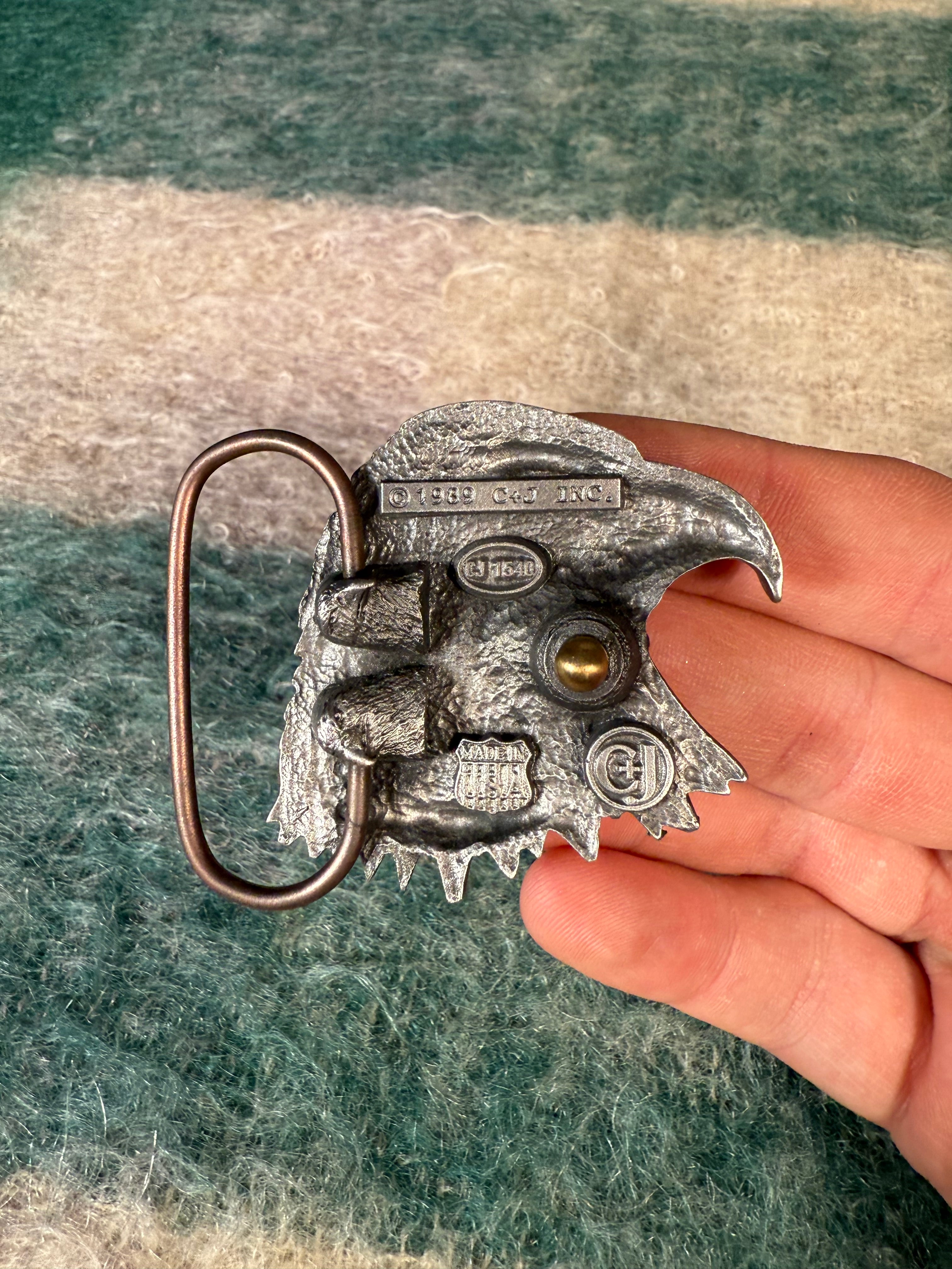 Vintage Eagle Head Belt Buckle