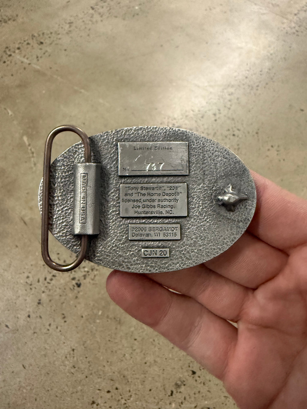 2000s Tony Stewart Belt Buckle