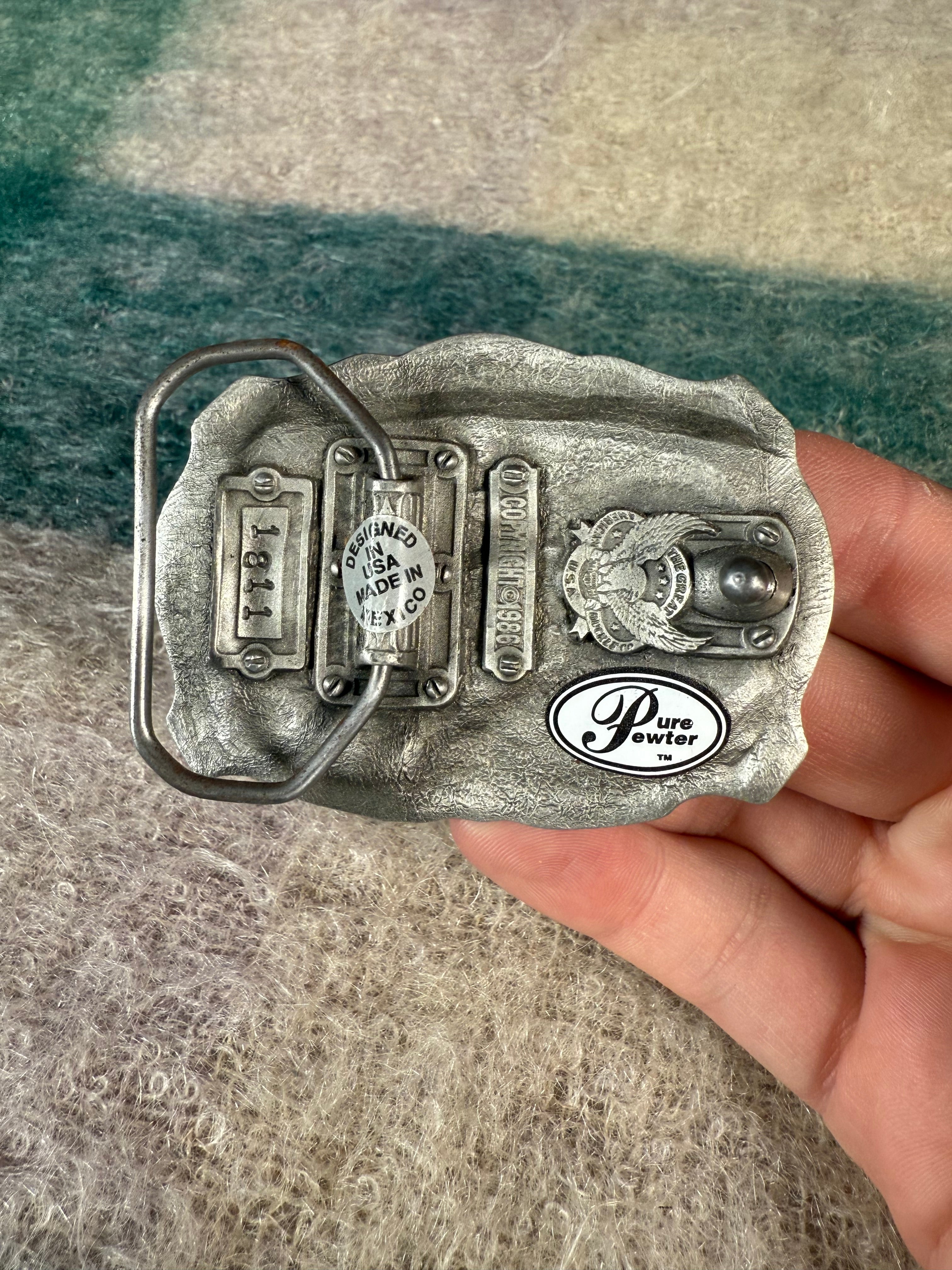 Vintage Tombstone Arizona Gunfight Belt Buckle
