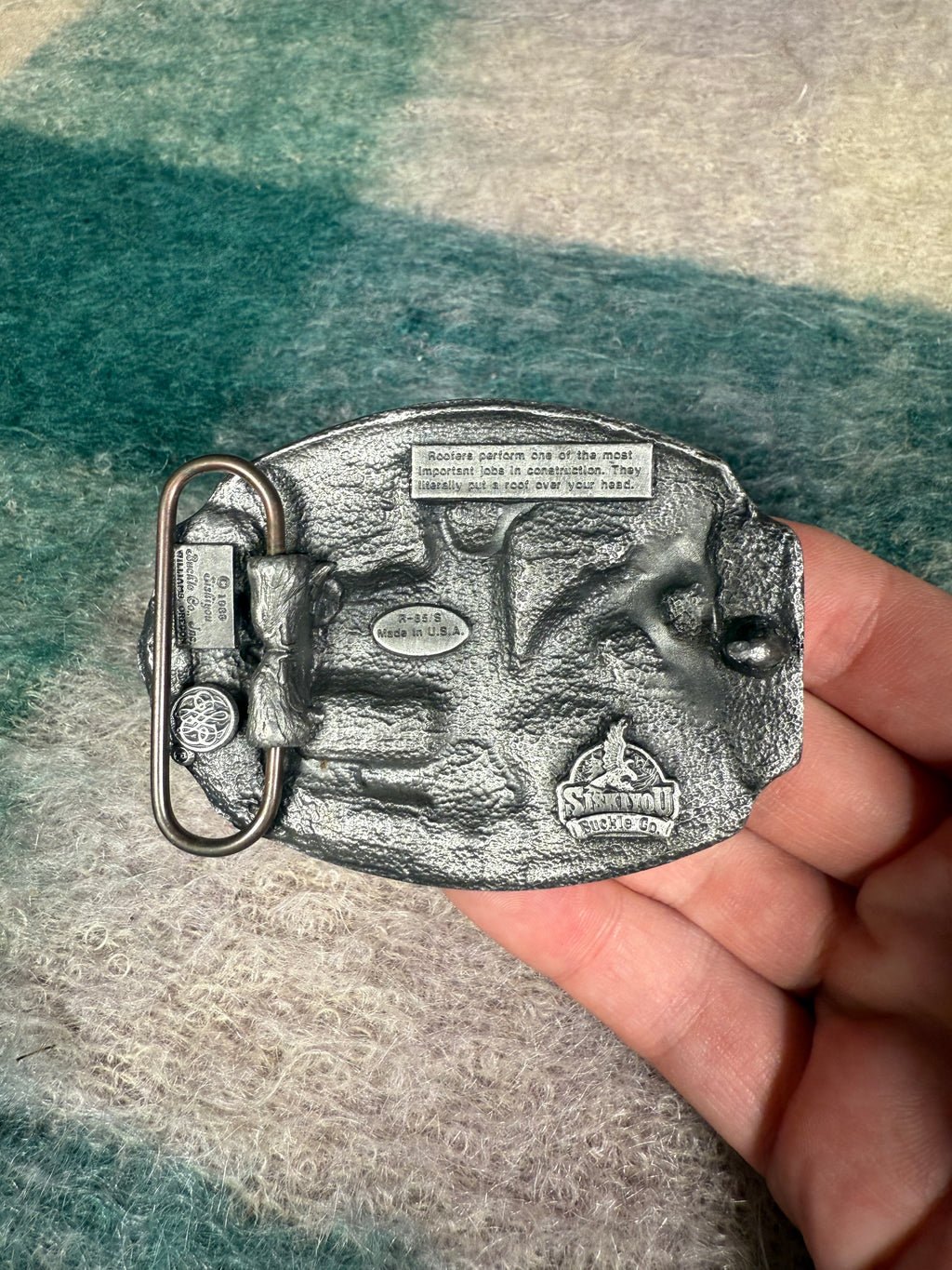 Vintage Roofer Belt Buckle