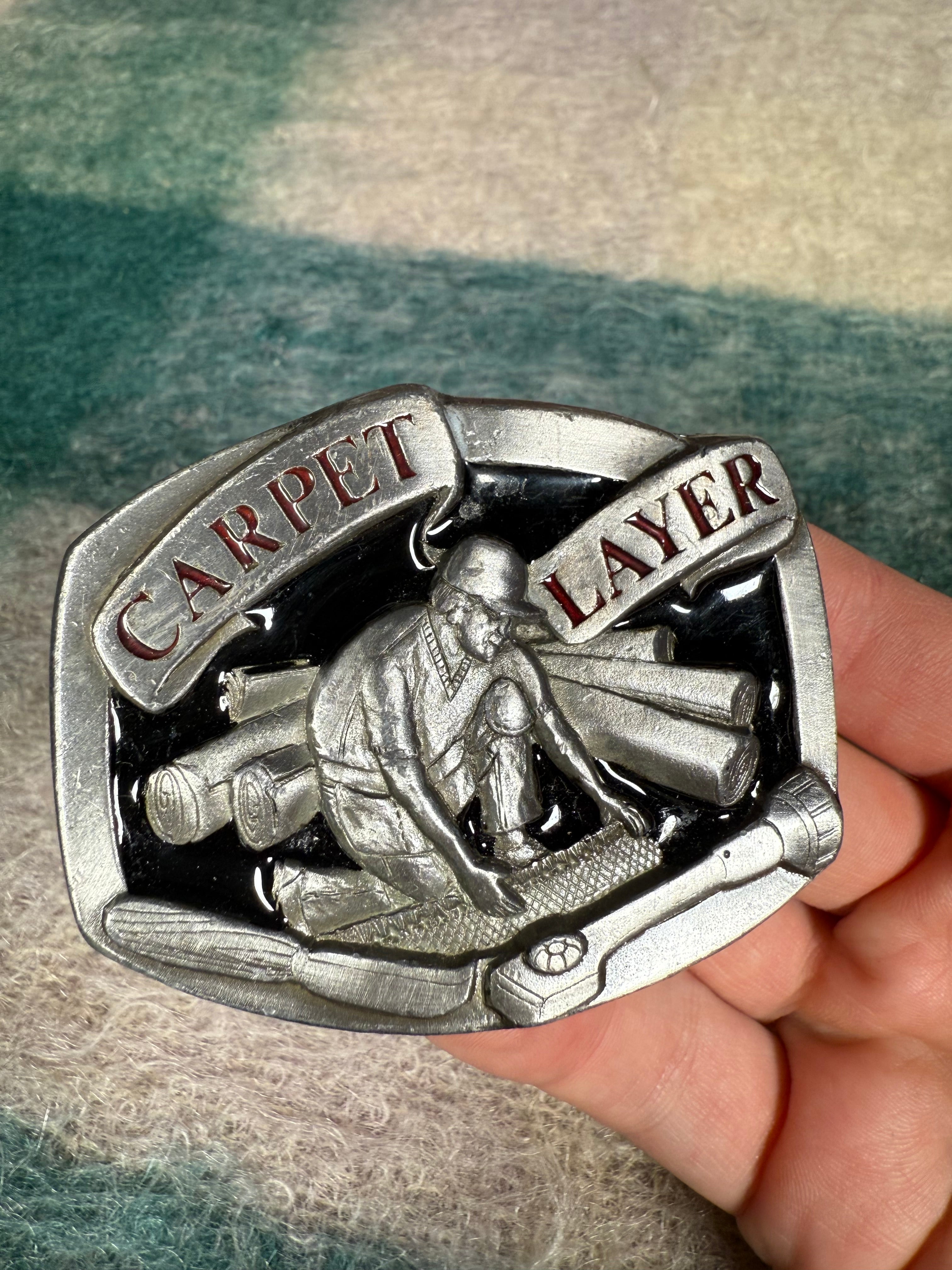 Vintage Carpet Layer Belt Buckle