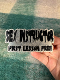 Vintage 2005 Sex Instructor Belt Buckle