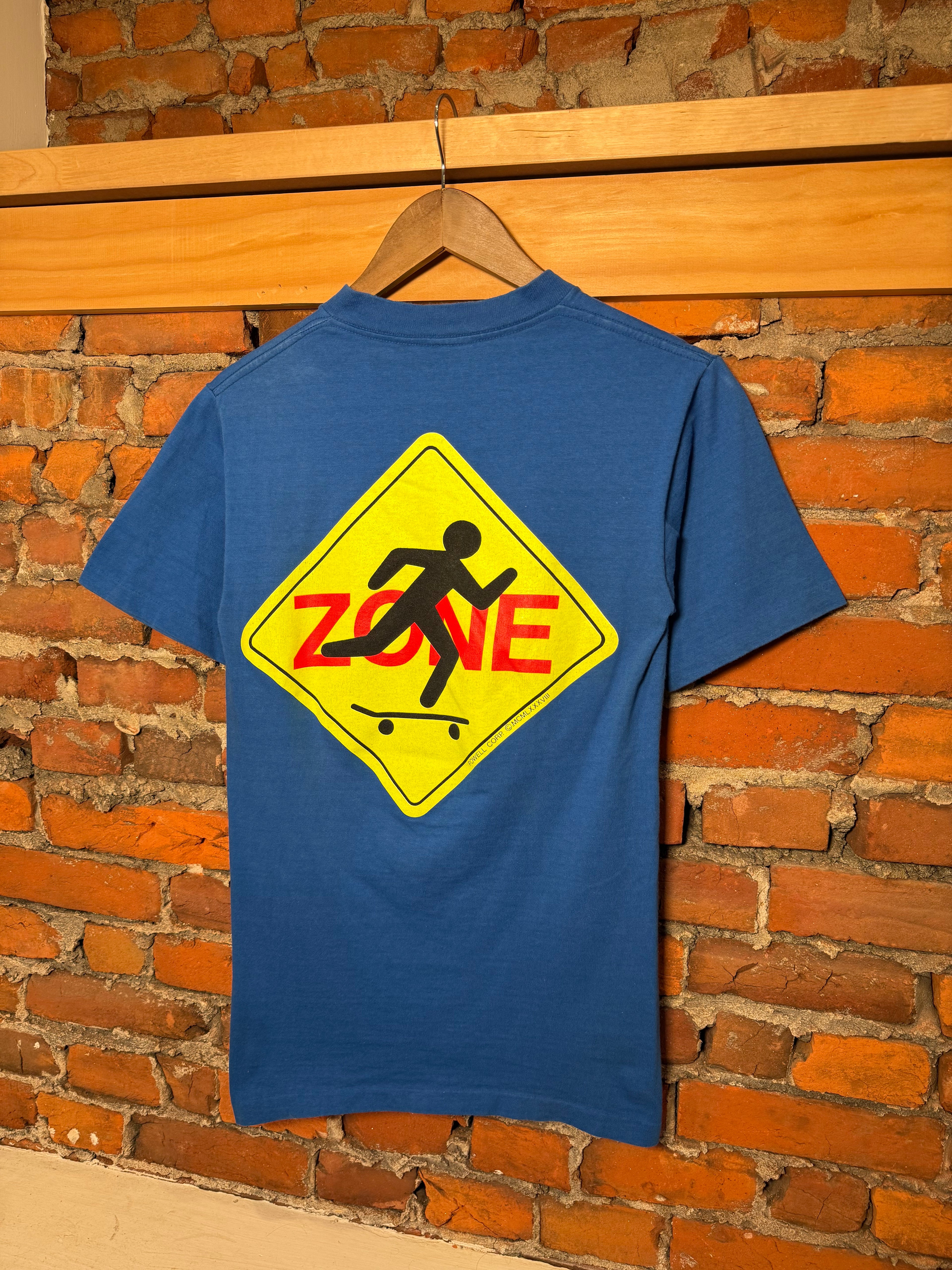 Vintage 1988 Powell Peralta Skate Zone Double Sided Shirt (S)
