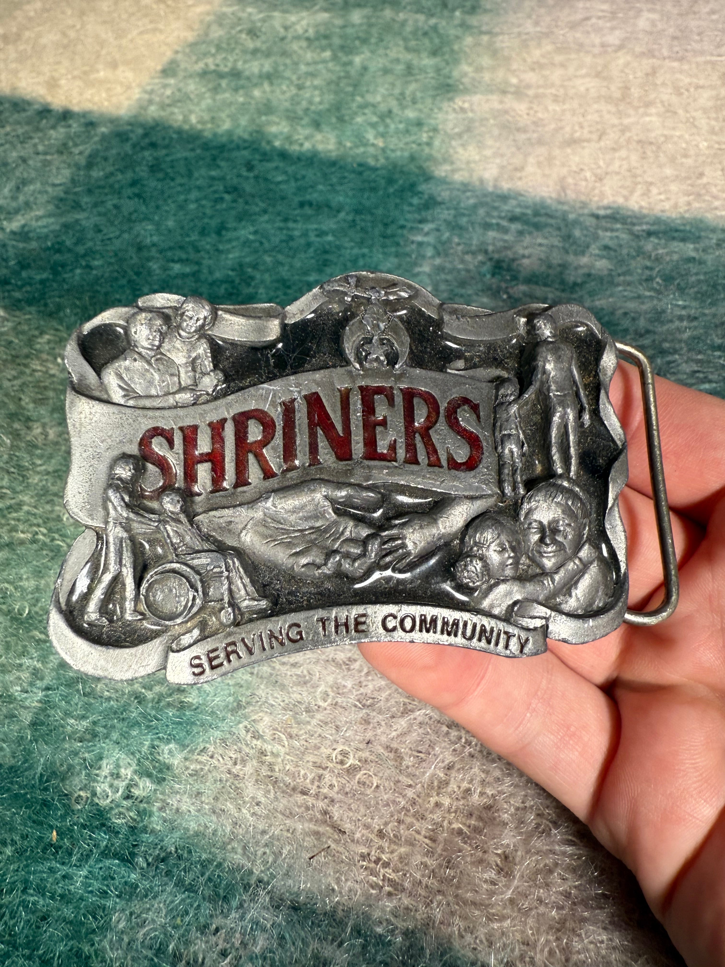 Vintage Shriners Belt Buckle