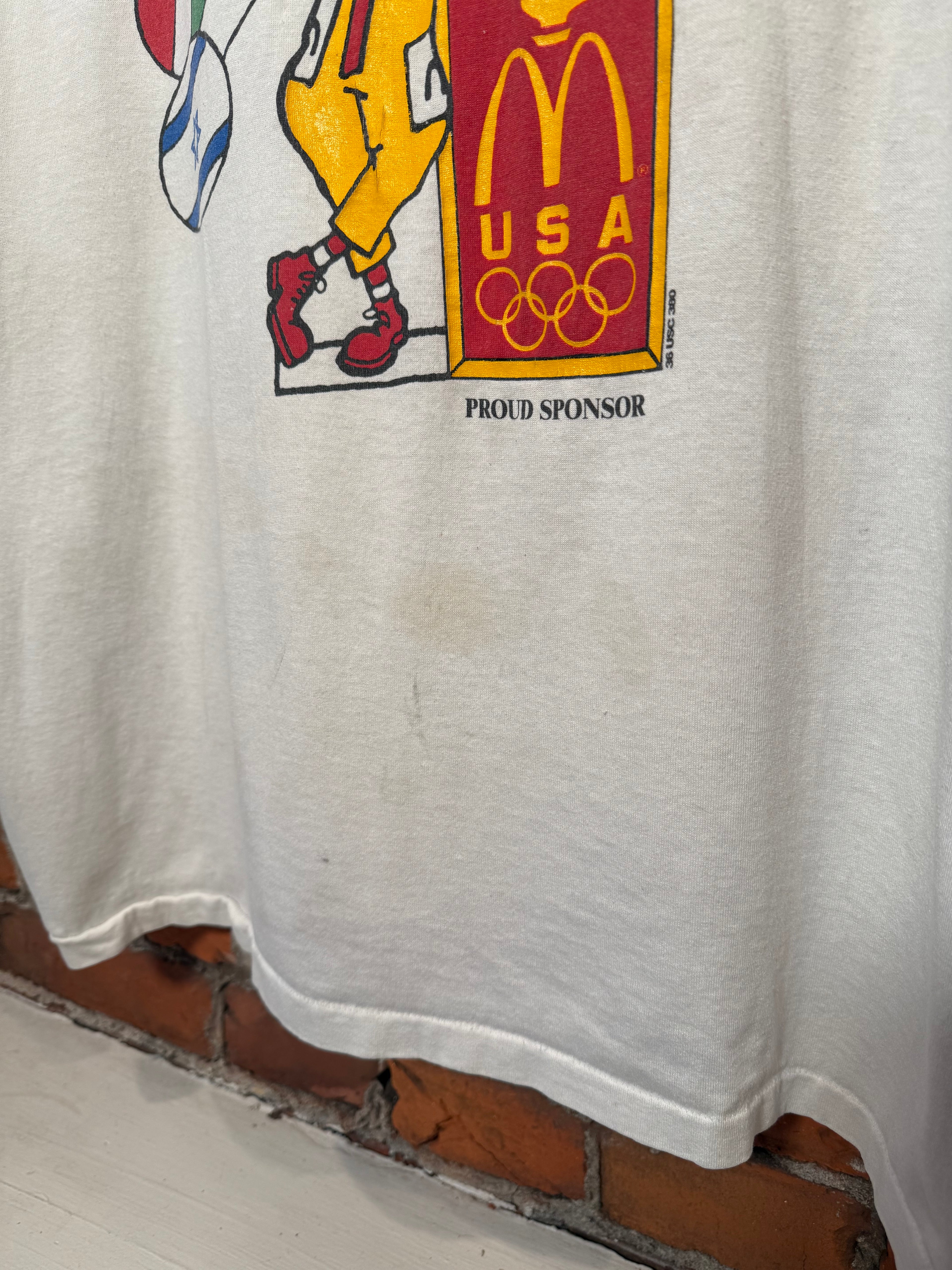Vintage 90s McDonald’s Olympics Ronald McDonald Tee (Boxy XL)