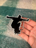 Vintage 2000s Skateboarder Belt Buckle
