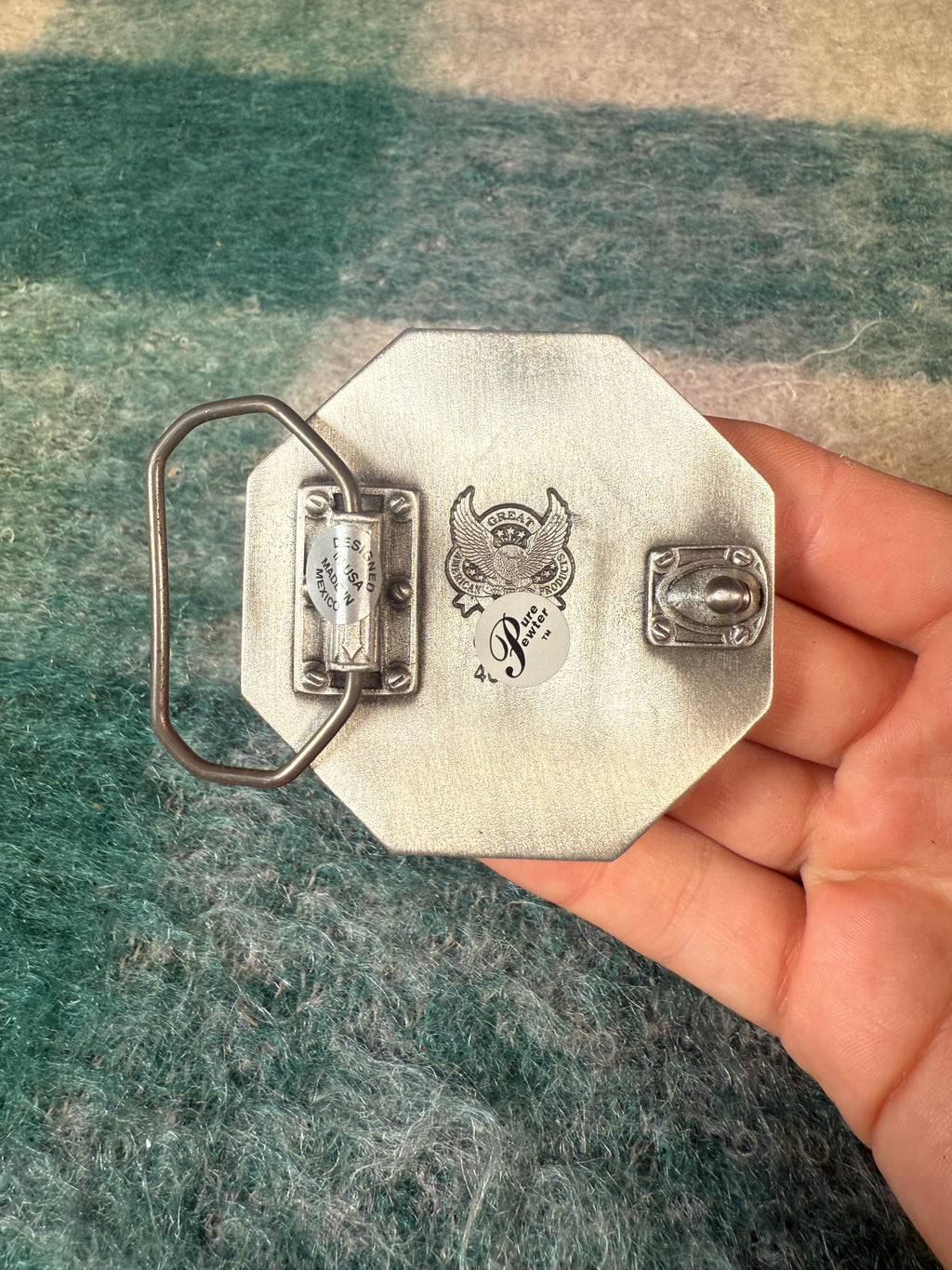 Vintage 2000s Stop Sign Belt Buckle