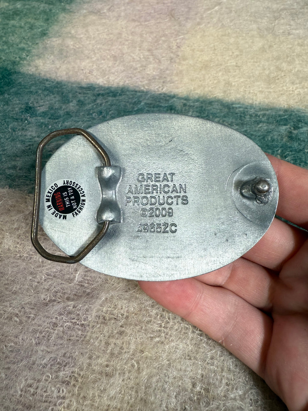 2000s Skull Pattern Belt Buckle