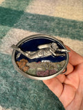 Vintage Scuba Diver Belt Buckle