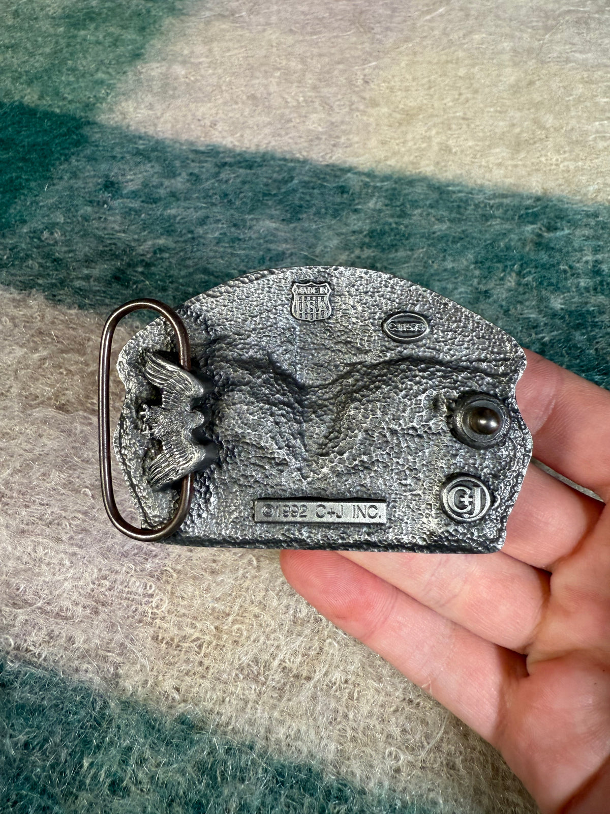 Vintage Good Guys Wear Black Skull Belt Buckle
