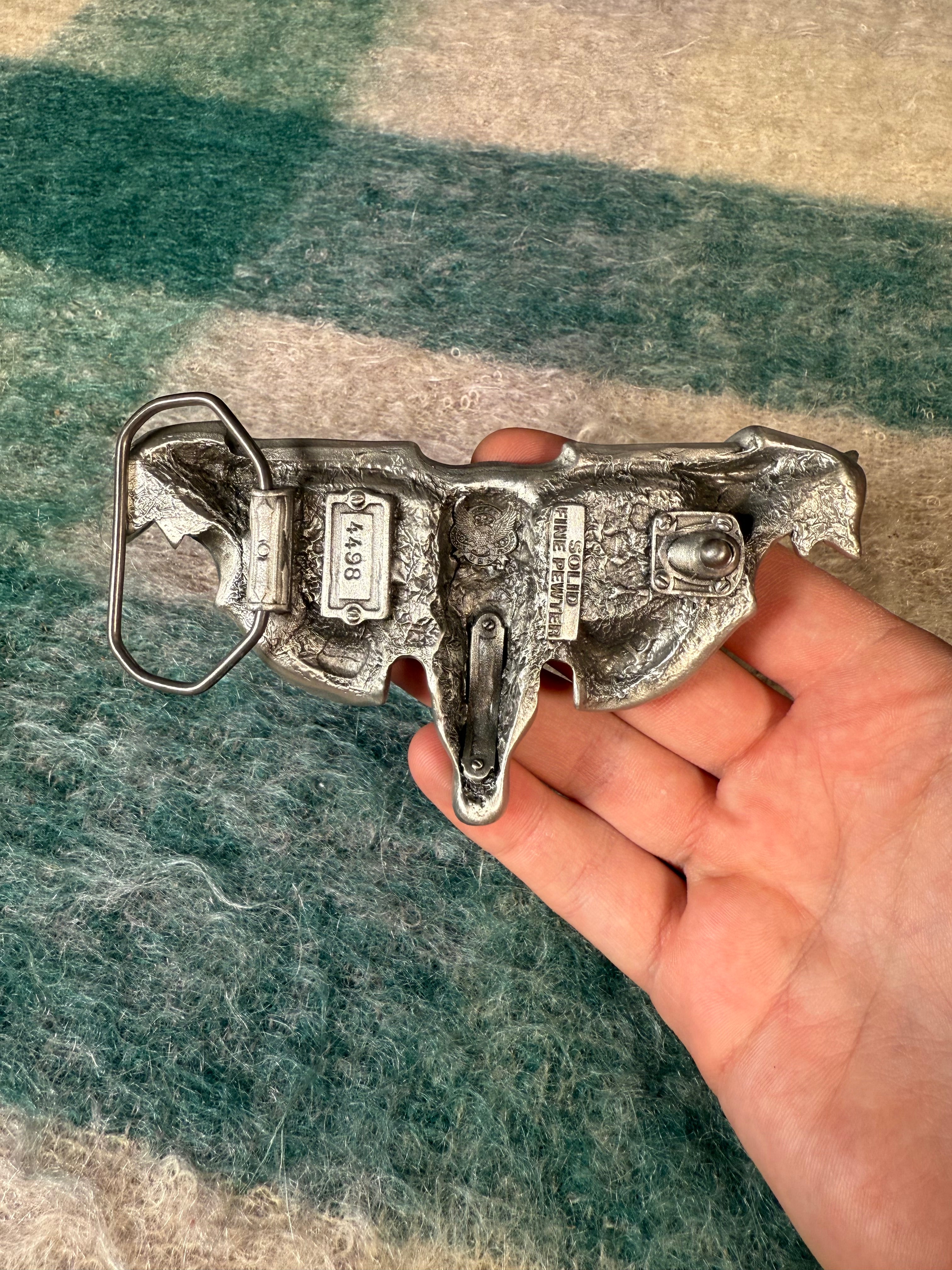 Vintage Don’t Mess With Texas Longhorn Belt Buckle
